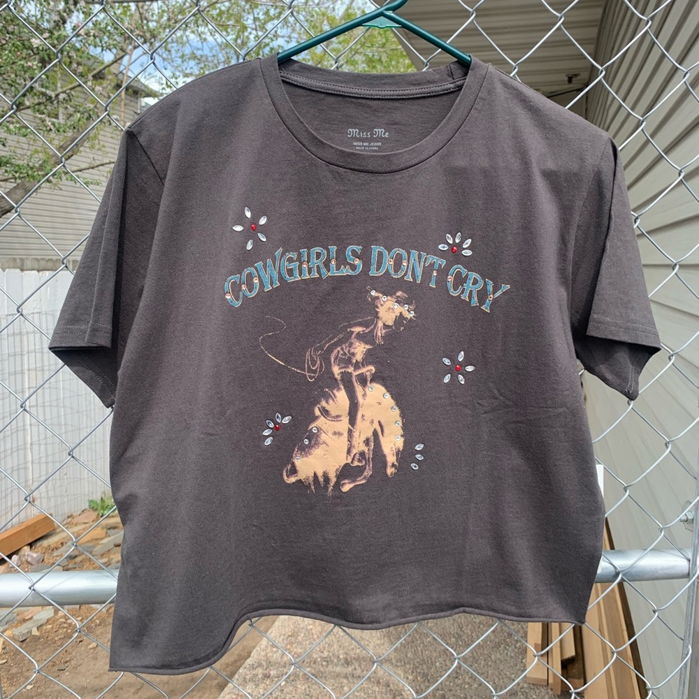Cropped Cowgirl Tee - Picture 2 of 8